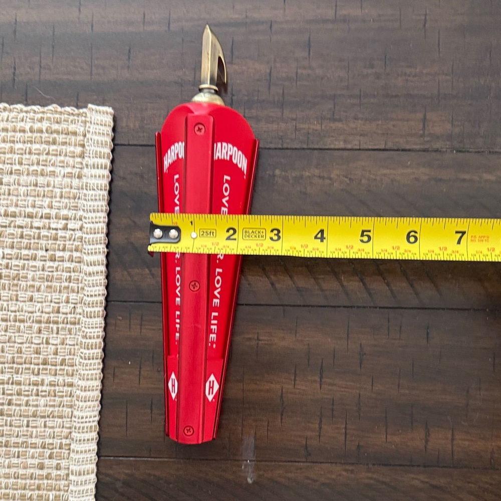 Harpoon Red Beer Tap Handle - Picture 6 of 6